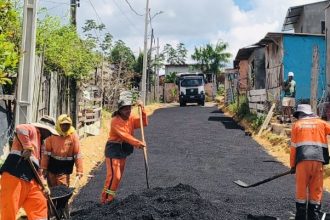 Pavimentação asfáltica chega à rua Cristo Redentor em Manaus e melhora mobilidade na comunidade Celebridade 2