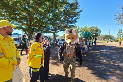 PMDF realiza blitz educativa em Brazlândia para prevenir incêndios florestais no Cerrado