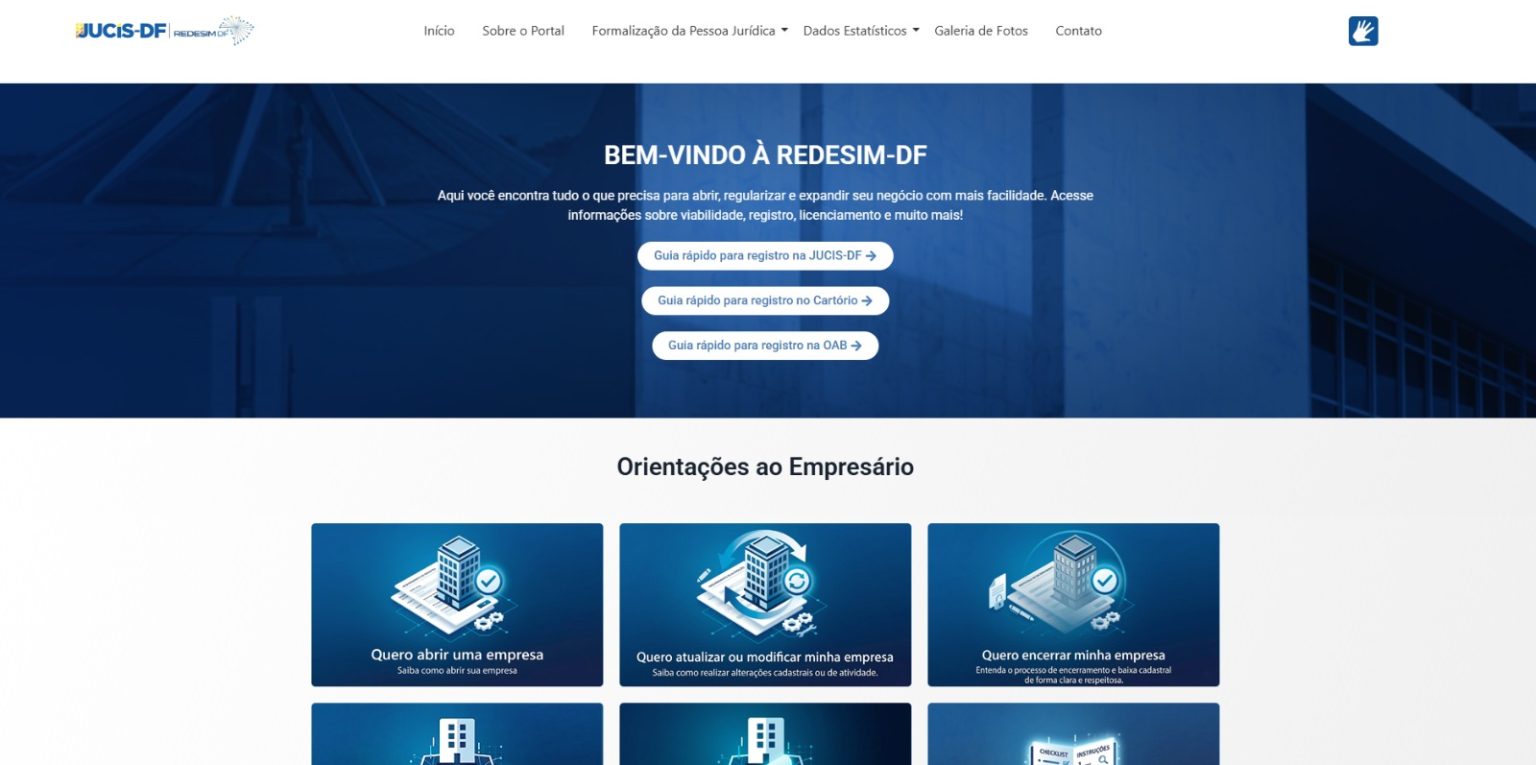 Jucis-DF apresenta o novo Portal Redesim-DF para apoiar abertura e gestão de empresas no Distrito Federal
