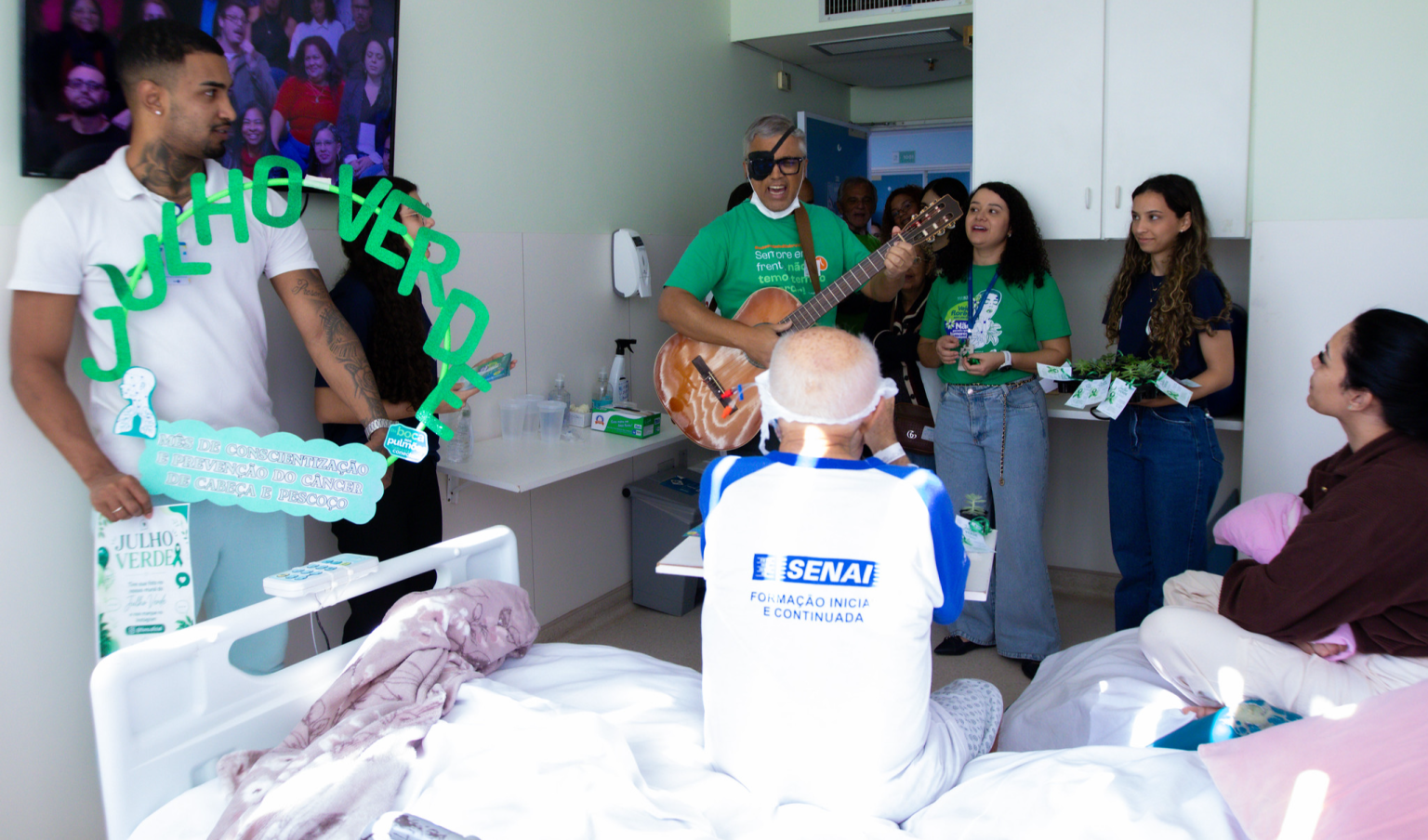 Campanha Julho Verde reforça prevenção e diagnóstico do câncer de cabeça e pescoço no Hospital de Base do DF