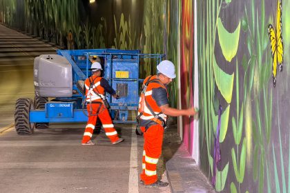 Prefeitura de Manaus inicia modernização de complexos viários com grafite e iluminação na passagem inferior