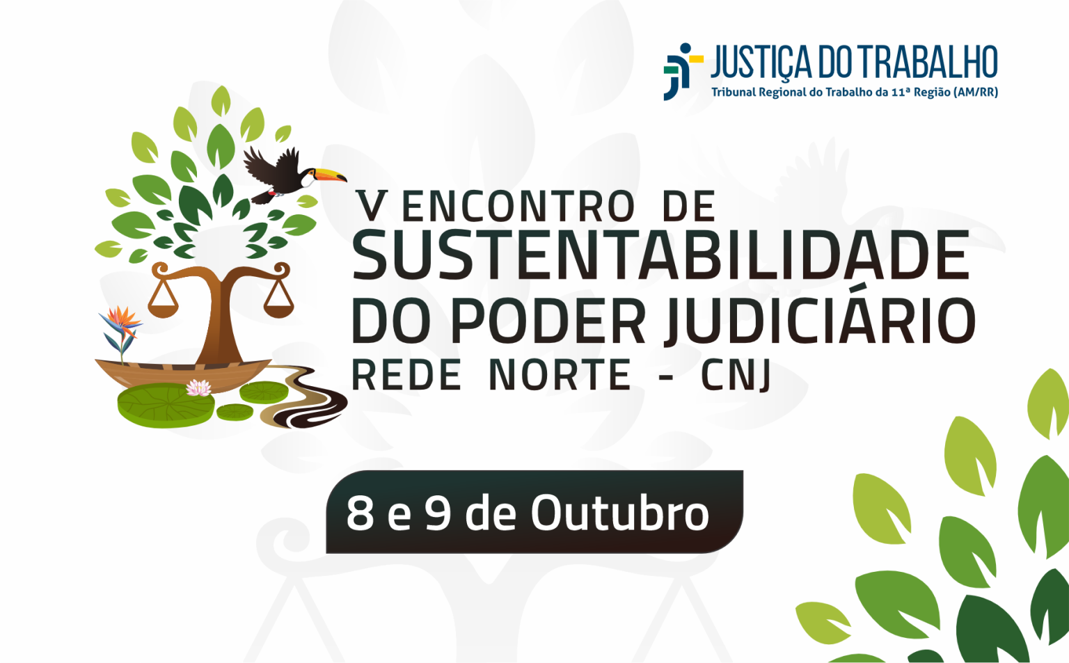 Manaus sediará o 5º Encontro de Sustentabilidade do Poder Judiciário da Rede Norte do CNJ em outubro de 2026
