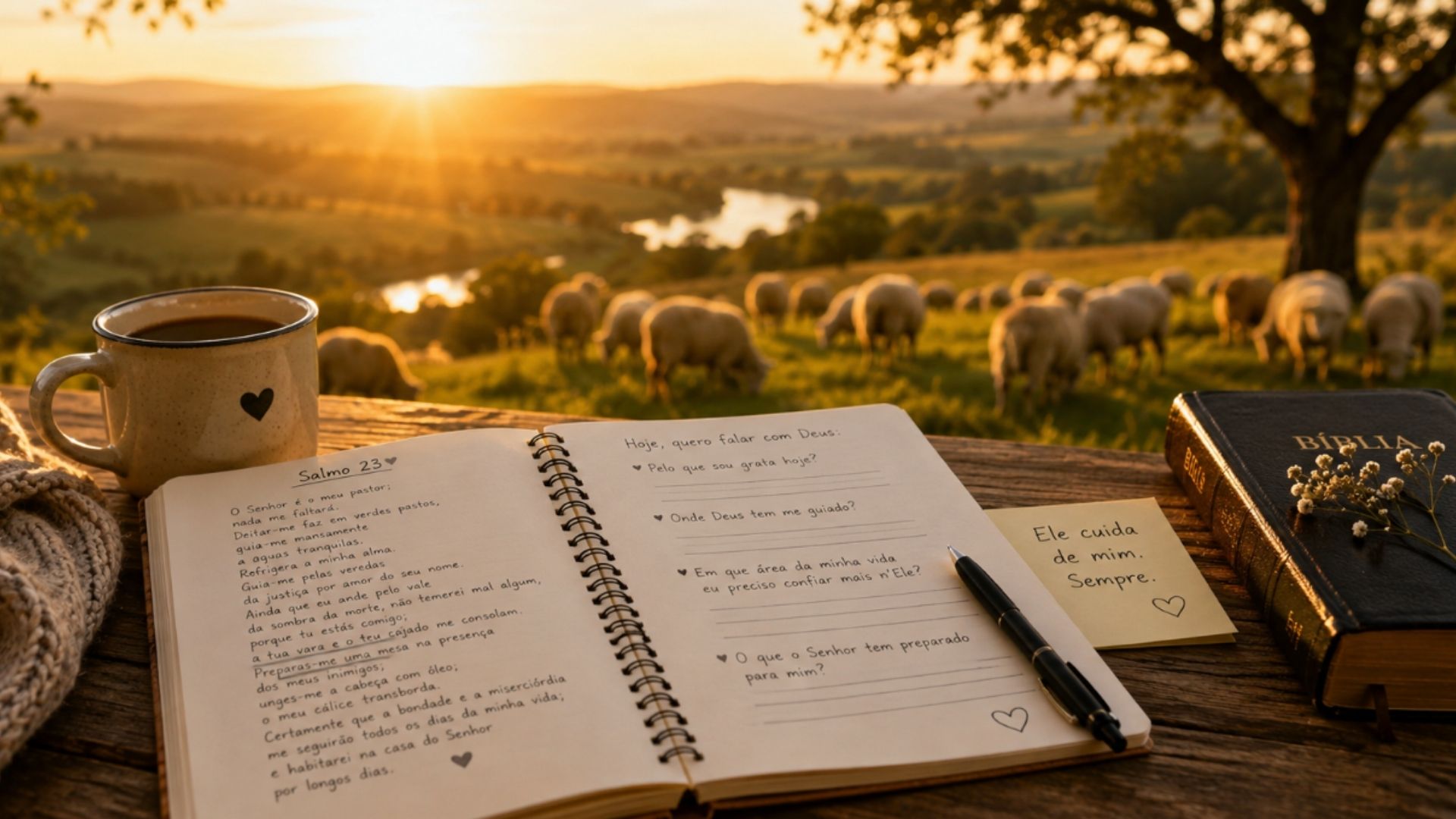 Diário com Deus: escrevendo suas próprias orações inspiradas no Salmo 23