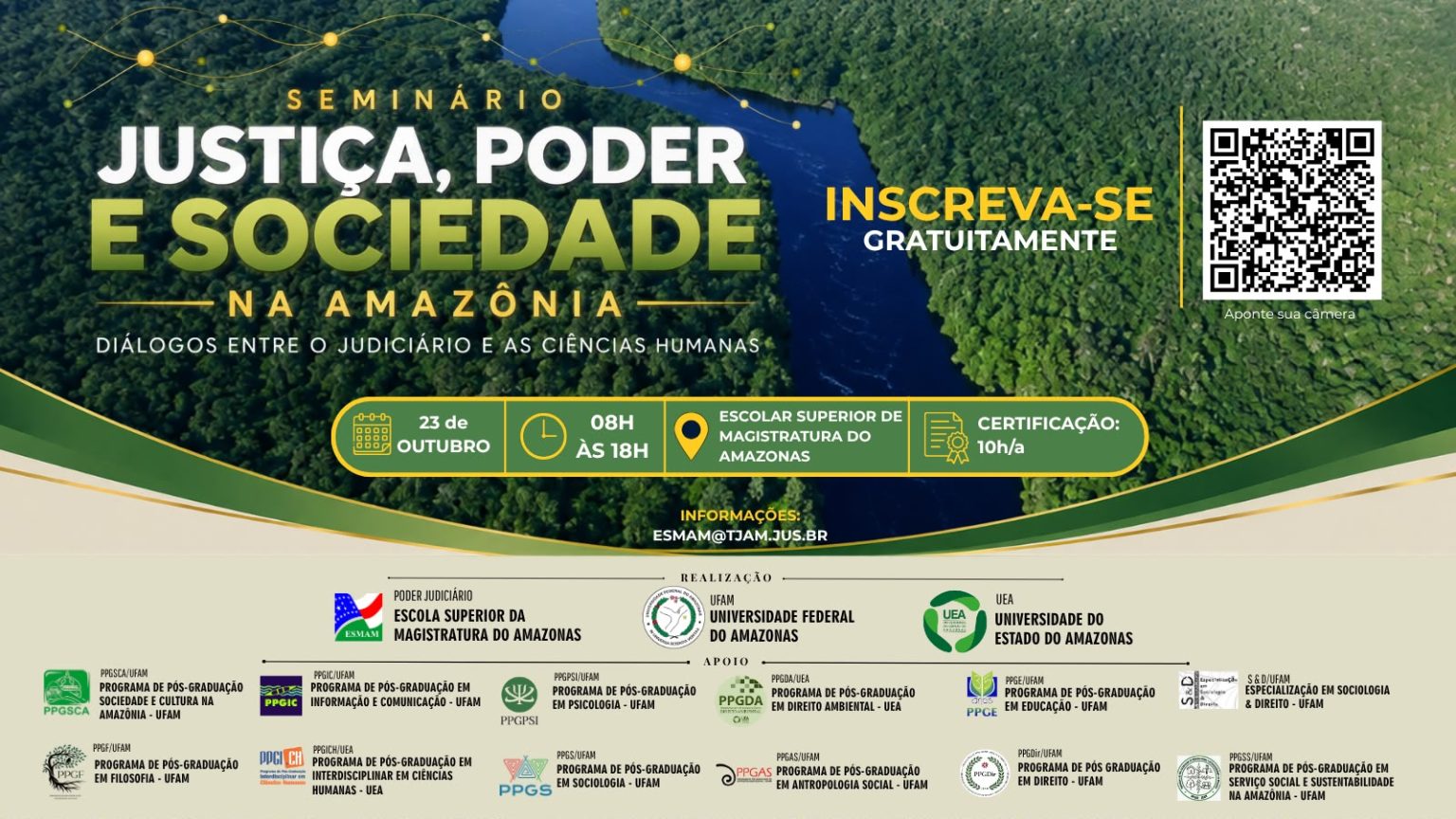 Seminário promove diálogo sobre Justiça na Amazônia entre Judiciário e ciências humanas em Manaus