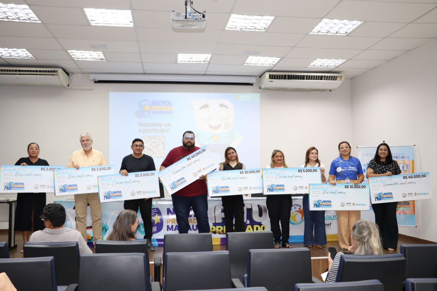 Prefeitura de Manaus entrega R$ 320 mil na campanha Nota Premiada Manaus no sorteio de 27/8