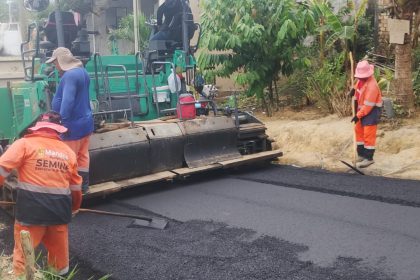 Prefeitura de Manaus conclui pavimentação da rua Anzol e amplia infraestrutura no Tarumã