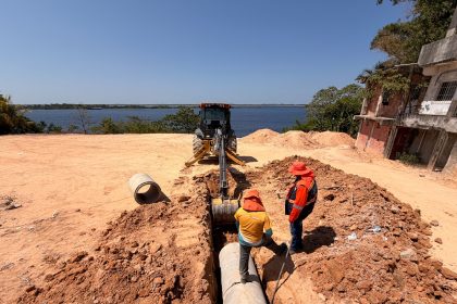 Prefeitura de Manaus inicia implantação de nova drenagem na rua 1 para reduzir risco de alagamentos e erosões