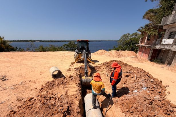 Prefeitura de Manaus inicia implantação de nova drenagem na rua 1 para reduzir risco de alagamentos e erosões