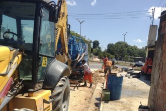 Manaus inicia implantação de 450 metros de drenagem profunda em Nova Cidade para prevenir alagamentos
