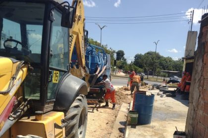 Manaus inicia implantação de 450 metros de drenagem profunda em Nova Cidade para prevenir alagamentos
