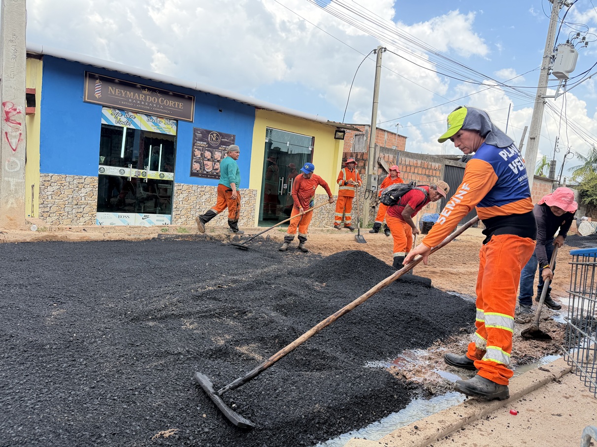 Prefeitura de Manaus inicia recuperação asfáltica no Parque Rio Solimões durante 7ª edição do programa
