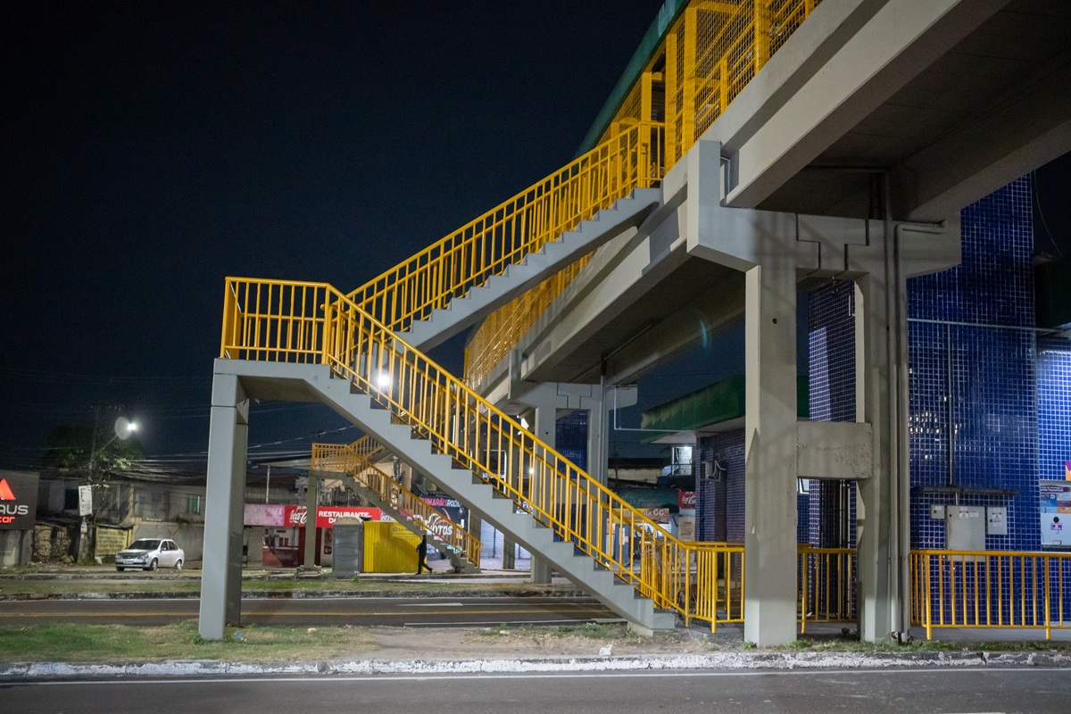 Prefeitura de Manaus inicia obras de revitalização na passarela Max Teixeira para ampliar segurança e mobilidade urbana