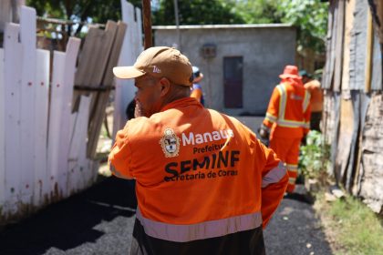 Pavimentação da rua Monte Cristo em Manaus é iniciada pela Prefeitura e amplia acesso no Nova Cidade