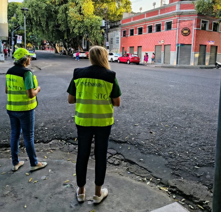 Prefeitura de Manaus realiza levantamento de fluxo para implantar Rua Gastronômica de Manaus no Centro