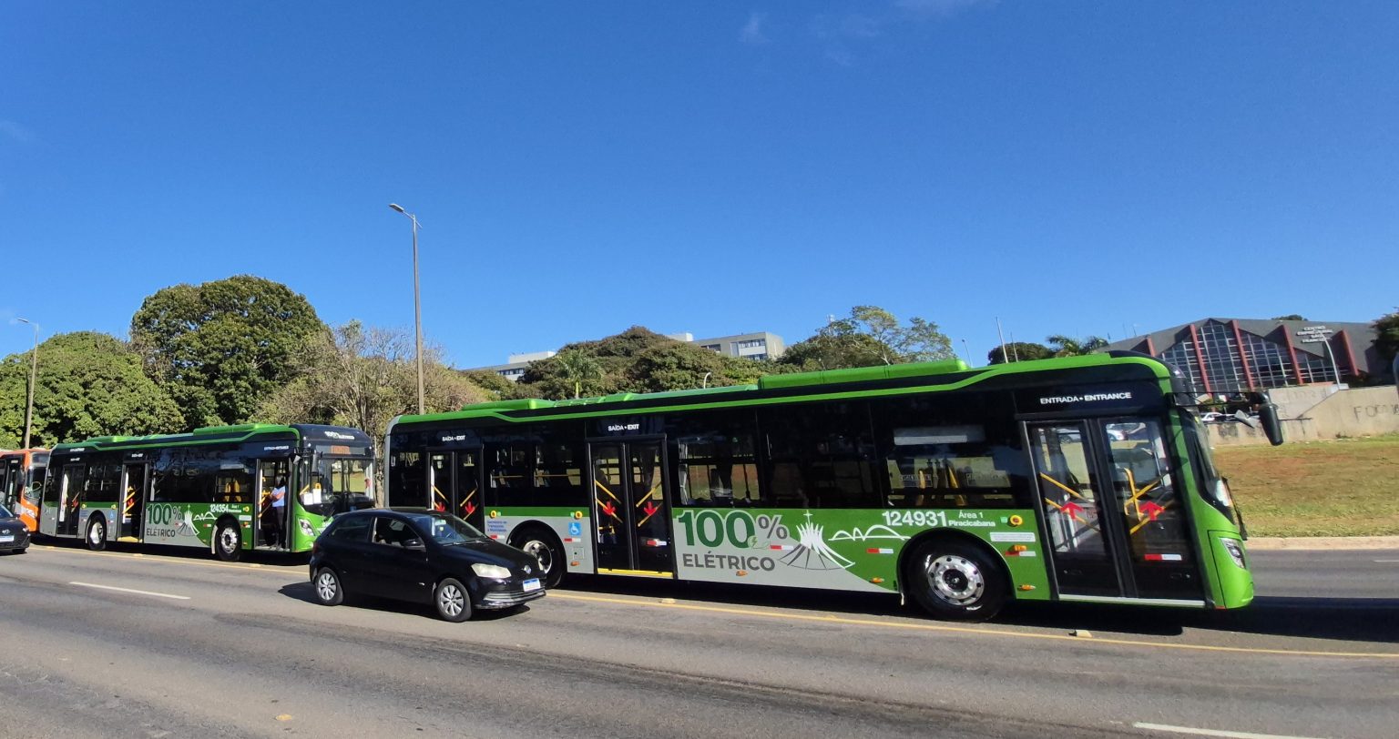 Ônibus elétricos iniciam operação experimental em linhas de Planaltina e Sobradinho a partir de segunda