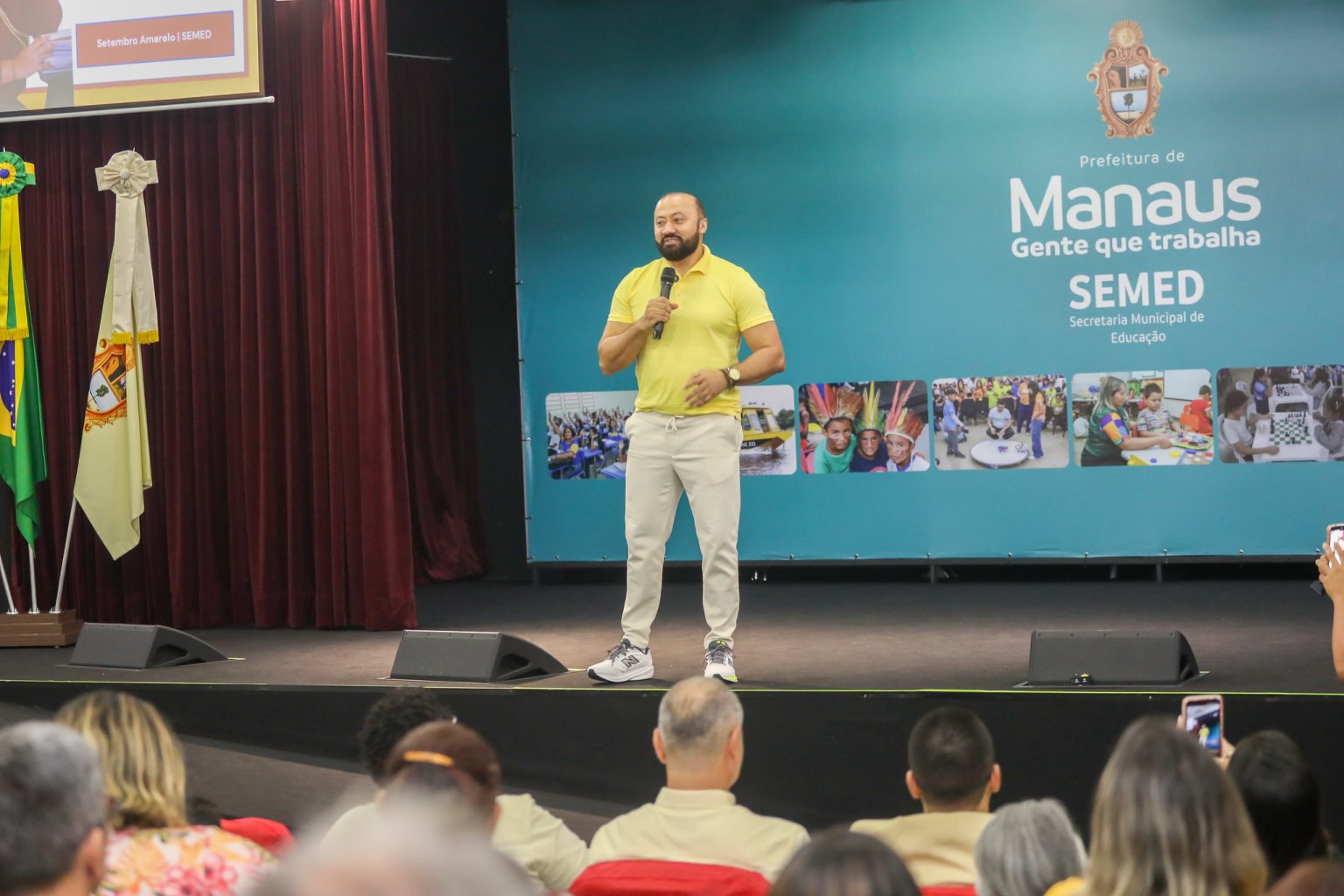 Setembro Amarelo reúne servidores da Semed em Manaus para prevenção e apoio institucional em saúde mental