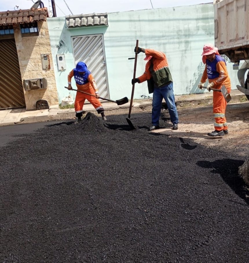 Recuperação asfáltica na Rua do Rei, no bairro Flores, é concluída e via liberada para circulação