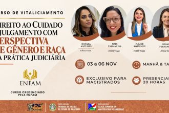 Esmam anuncia curso de vitaliciamento sobre direito ao cuidado com perspectiva de gênero e raça para magistrados