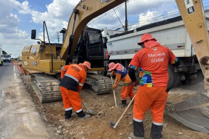 Prefeitura de Manaus inicia construção de retorno semafórico na avenida Torquato Tapajós para facilitar acesso ao Parque São Pedro