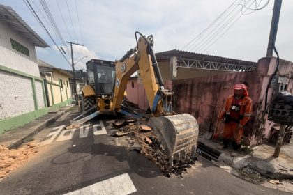 Recuperação da rede de drenagem na rua B-1 atende moradores e previne problemas em Manaus