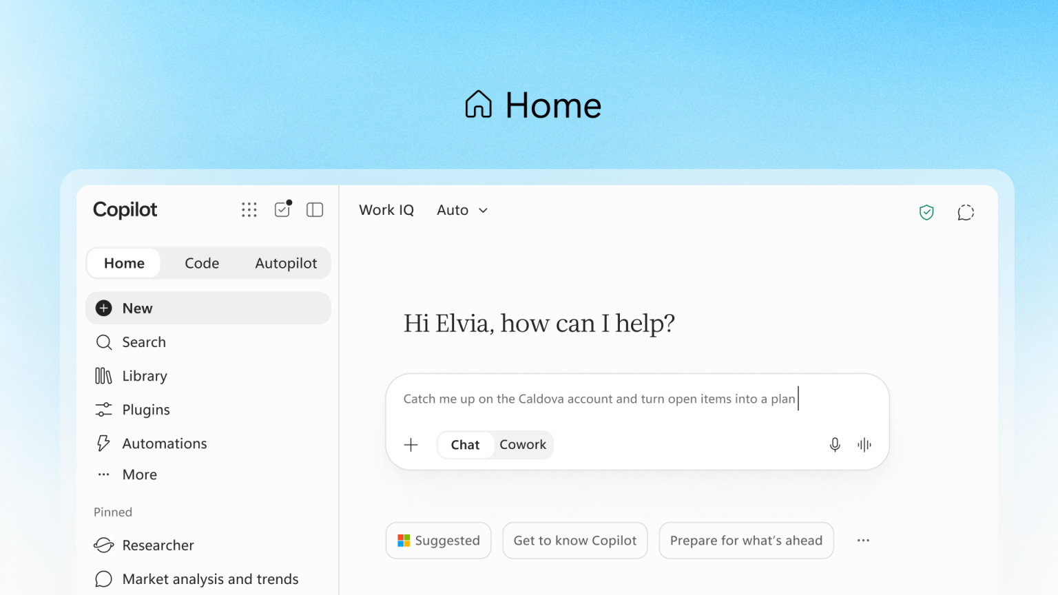 Microsoft Copilot apresenta Home, Code e Autopilot e amplia recursos e governança para empresas