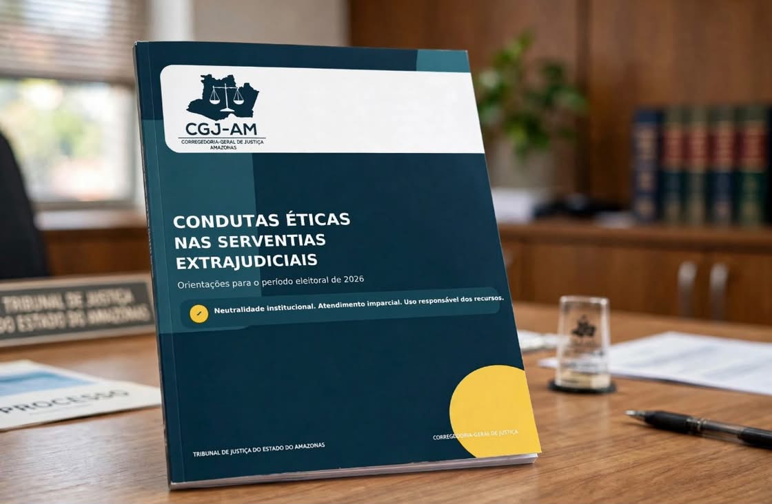 CGJ-AM publica cartilha com orientações sobre condutas éticas nas serventias extrajudiciais para o período eleitoral de 2026