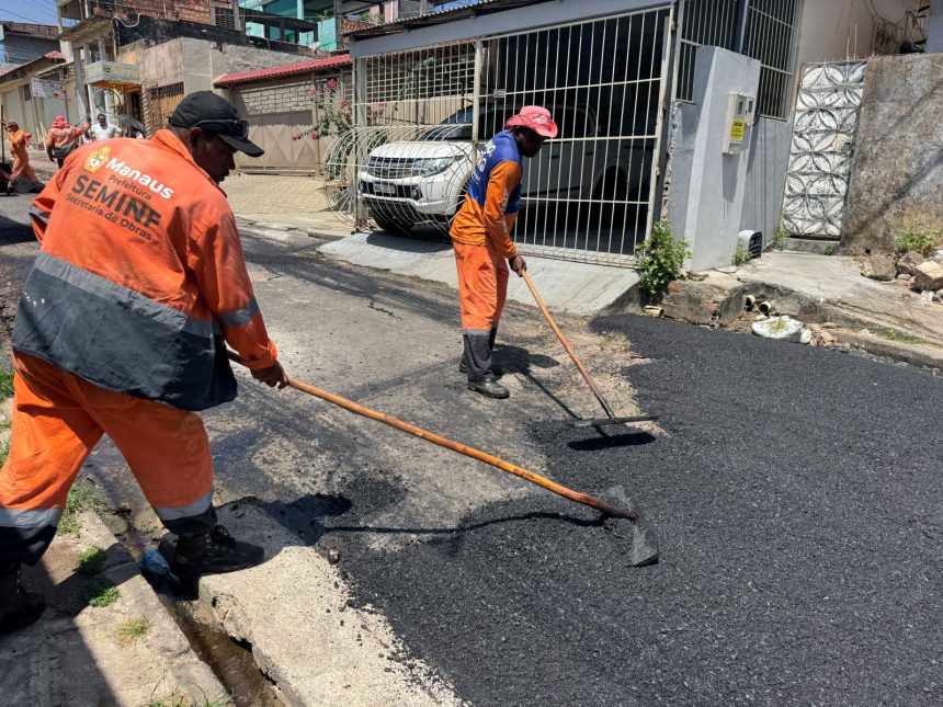 Recuperação da rua São Lázaro em Santo Antônio melhora tráfego e durabilidade do pavimento