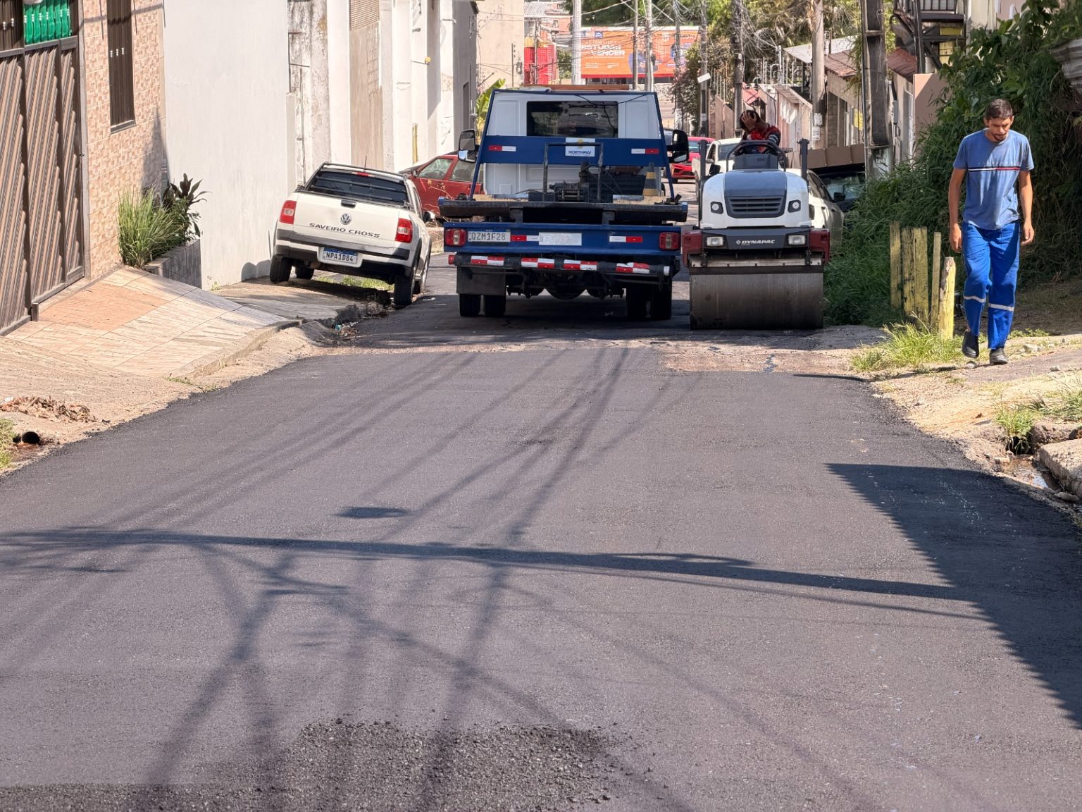 Prefeitura de Manaus recupera pavimento da rua Nova Brasília e melhora trafegabilidade no Japiim
