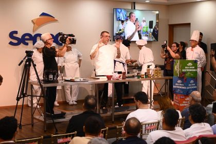 Aula-Show de Gastronomia com Jefferson Rueda em Manaus reúne chefs e estudantes para intercâmbio
