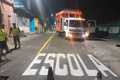 IMMU revitaliza sinalização viária em corredores e entorno de escolas de Manaus para reforçar segurança no trânsito
