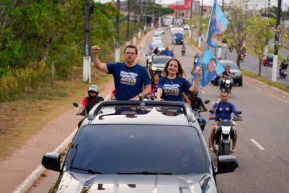 Marcellus Campêlo é recebido com grande carreata em Manacapuru