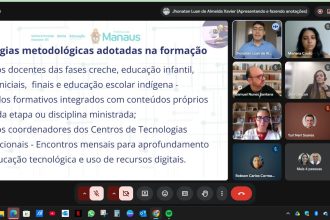 Manaus apresenta formação continuada sobre inteligência artificial para professores da rede municipal em encontro nacional