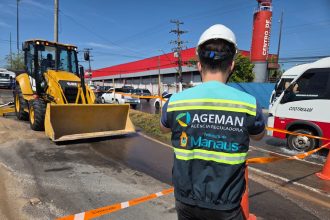 Rompimento de adutora em Manaus mobiliza Ageman e notifica concessionária para esclarecer causas