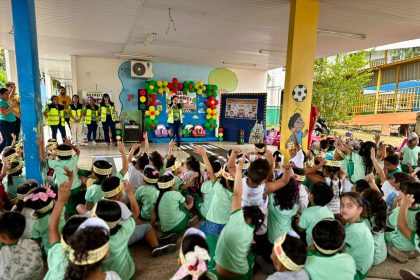 Prefeitura de Manaus e IMMU promovem educação no trânsito na Semana Nacional de Trânsito com alunos do Cmei
