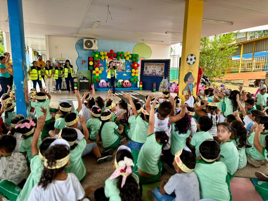 Prefeitura de Manaus e IMMU promovem educação no trânsito na Semana Nacional de Trânsito com alunos do Cmei