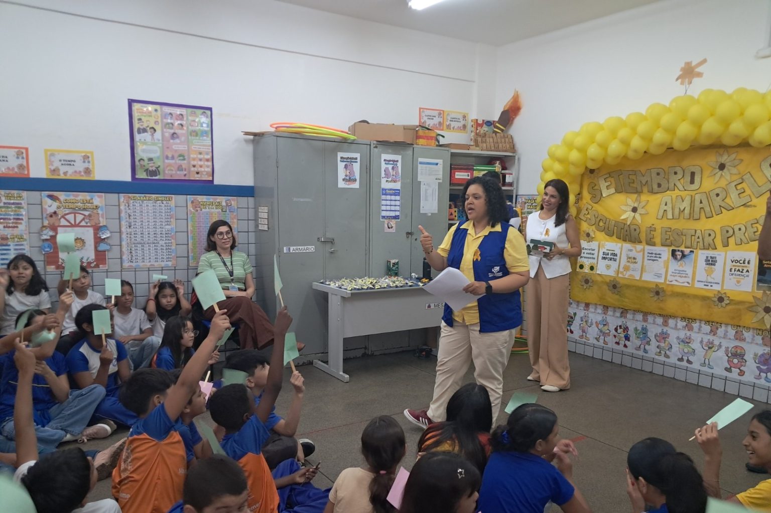 Prefeitura de Manaus promove ação sobre saúde mental em escola municipal durante Setembro Amarelo