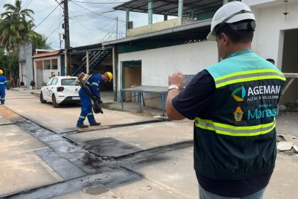 Prefeitura de Manaus monitora ampliação da rede de abastecimento de água no Lago Azul com 15 mil metros e atendimento a mais de 5 mil pessoas