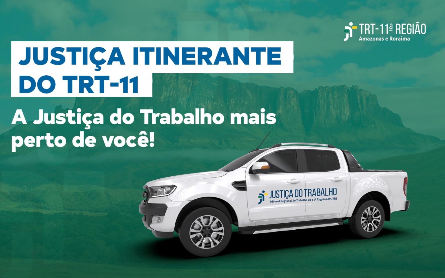 Justiça itinerante do TRT-11 vai atender três municípios no Amazonas e em Roraima durante outubro