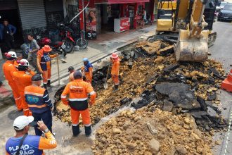 Prefeitura de Manaus inicia obra emergencial na avenida Dom Pedro para recuperar galeria e drenagem