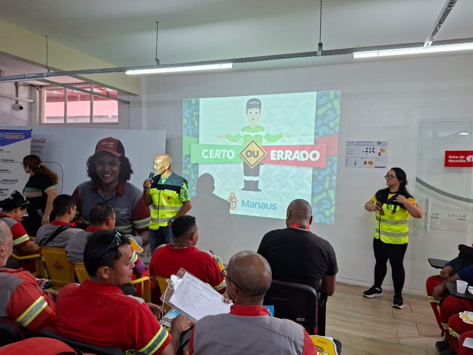 IMMU realiza ação educativa Condutor Consciente com 40 colaboradores da Solar Coca-Cola em Manaus