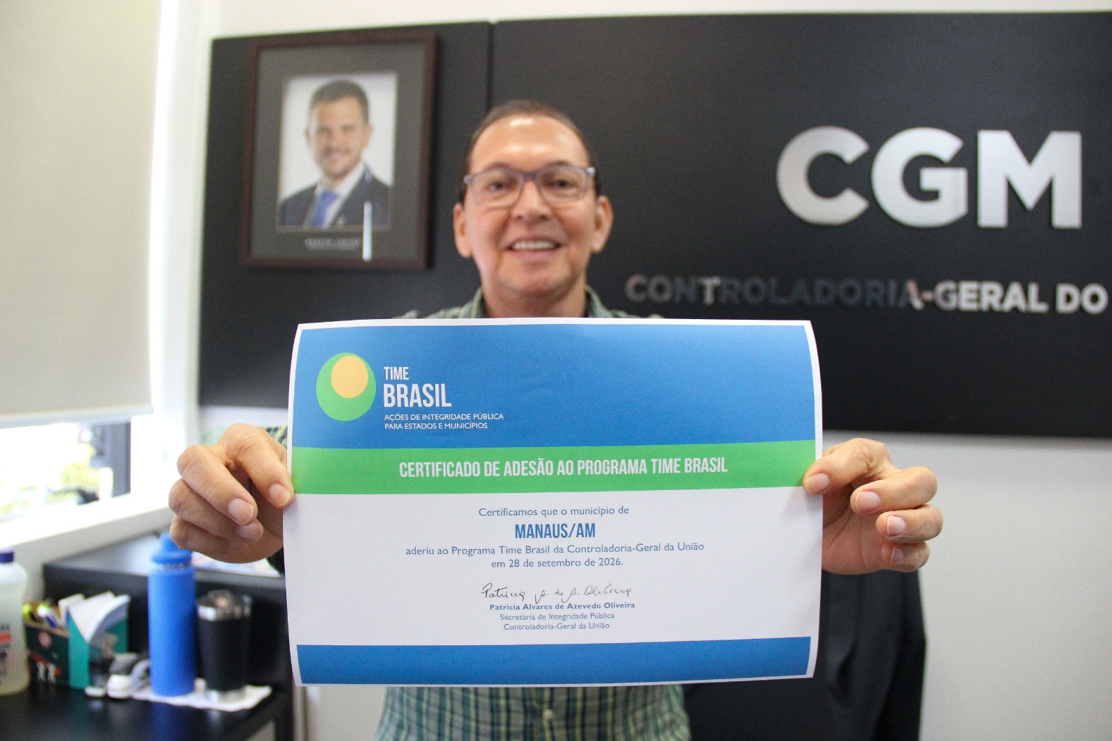 Manaus adere ao Programa Time Brasil e recebe selo da CGU para fortalecer governança e integridade municipal