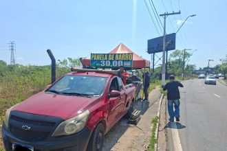 Implurb notifica ocupação irregular de calçadas na avenida Ephigênio Salles e aguarda remoção imediata